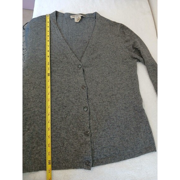 Maria Di Ripabianca Sweater Womens Cashmere Cardigan Gray V-neck Long Sleeve 10 - Picture 9 of 15